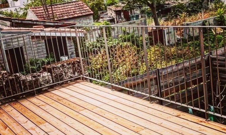 Pose de garde-corps de terrasse sur BORDEAUX.